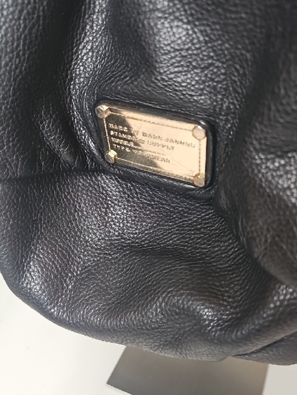 Marc Jacobs Black Leather Slouchy Shoulder Bag - Picture 2 of 14